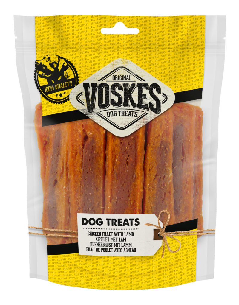 Voskes Dog Treats Chicken Fillet with Lamb 400g