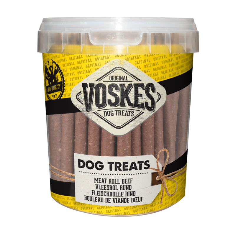 Voskes Dog Treats Meat Roll Beef 600gr
